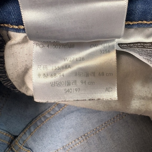 Womens Levi's denim jeans, light blue, super skinny, size 4, 710 - Picture 11 of 13